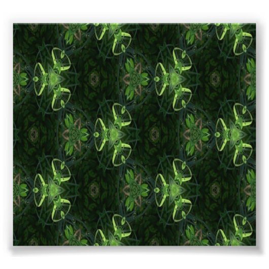 Impression Photo Kaleidoscope vert 1 (Devant)