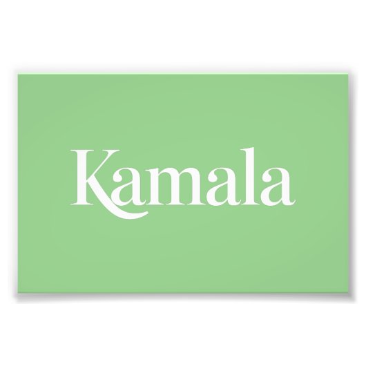 Impression Photo Kamala Brat Kamala Harris pour le président 2024 (Devant)