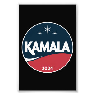 Impression Photo Kamala Harris 2024 vintage élection présidentielle