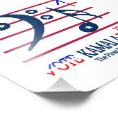 Impression Photo Kamala Harris et Tim Walz (Coin)