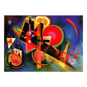 Impression Photo Kandinsky - En bleu, peinture populaire
