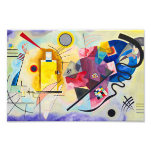 Impression Photo Kandinsky jaune-rouge-bleu