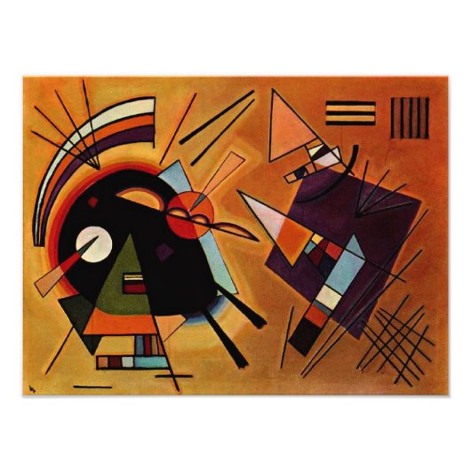Impression Photo Kandinsky - Noir et Violet, (Devant)
