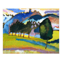 Kandinsky - Paysage avec collines ondulantes
