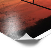 Impression Photo Kansas Coucher de soleil avec lignes électriques P (Coin)