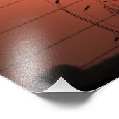 Impression Photo Kansas Mail Box Silhouette Coucher de soleil avec (Coin)