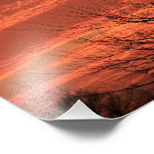 Impression Photo Kansas Windmill Silhouette coucher de soleil avec  (Coin)