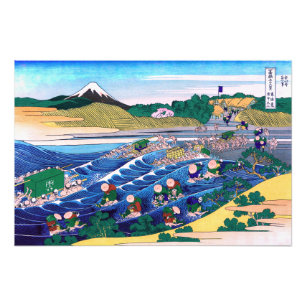 Impression Photo Katsushika Hokusai - Fuji from Kanaya on Tokaido