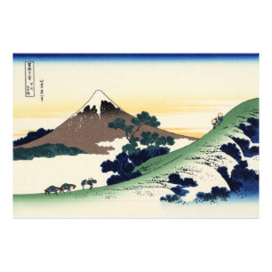 Impression Photo Katsushika Hokusai. Le col de l'Inume dans la prov