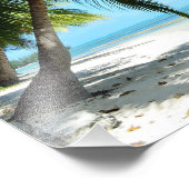 Impression Photo Kayak jaune sur la plage de sable blanc (Coin)