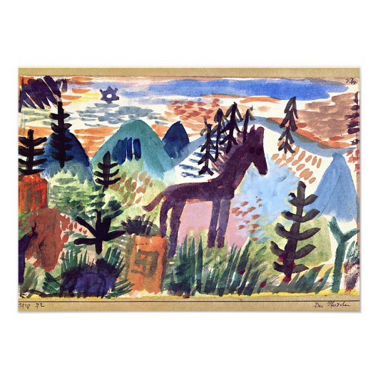 Impression Photo Klee - Le Cheval (Devant)