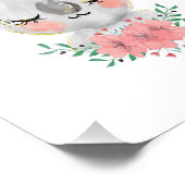 Impression photo Koala aquarelle et fleurs (Coin)