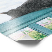 Impression Photo Kramer Le Chat Dormir Sur Le Balcon (Coin)