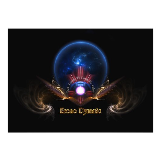 Impression Photo Krono Dynamic Imaginaire Fractal Art par Xzendor7 (Devant)