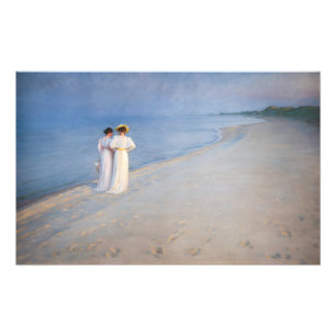 Impression Photo Kroyer - Soirée d'été sur la plage de Skagen