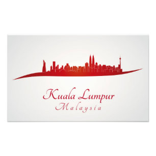 Impression Photo Kuala Lumpur skyline in réseau