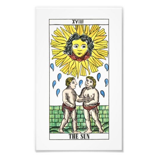 Impression Photo La carte Sun Tarot (Devant)