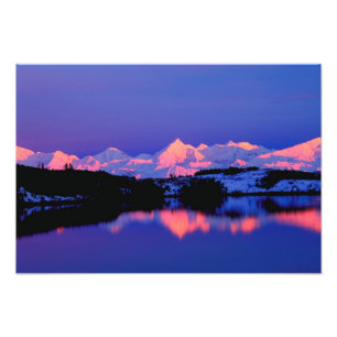 Impression Photo La chaîne de l'Alaska est adjacente au mont Denal