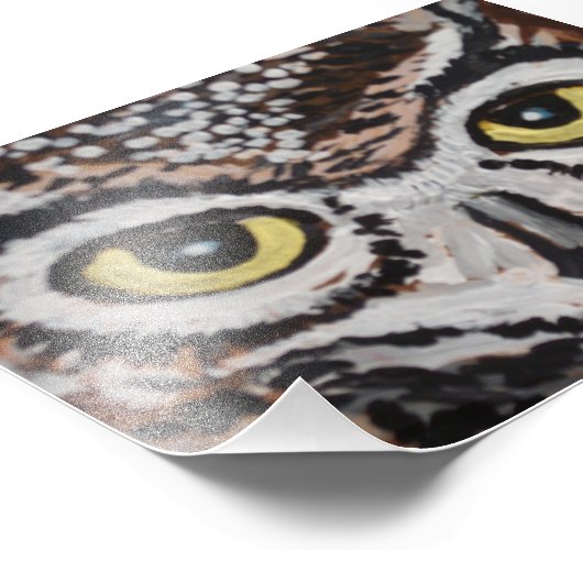 Impression Photo La chouette sage (Coin)