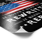 Impression Photo La Constitution américaine du drapeau doit être re (Coin)