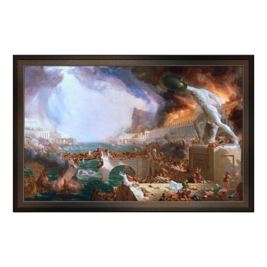 Impression Photo La destruction du cours de l'Empire (Devant)