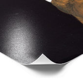 Impression Photo La Fille Avec La Perle Écoutant (Coin)