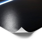 Impression Photo La fine ligne de l'atmosphère terrestre (Coin)