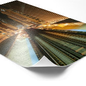 Impression Photo La gare de Chicago 'L' de nuit (Coin)