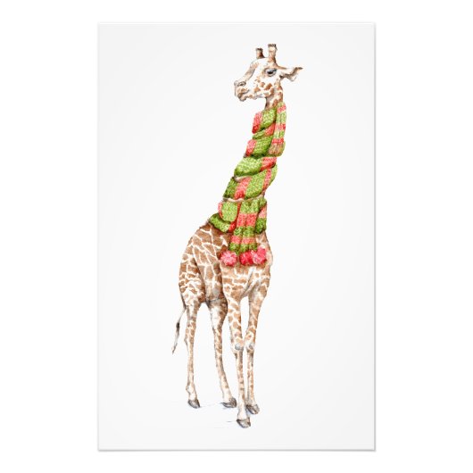 Impression Photo La girafe dans une écharpe (Devant)