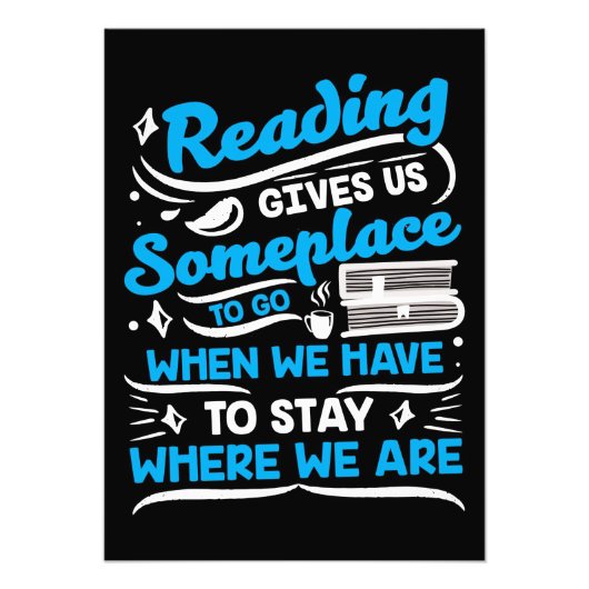 Impression Photo La Lecture De Cadeaux De Lecteur Nous Donne Quelqu (Devant)