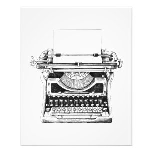 Impression Photo La Machine à Écrire Vintage