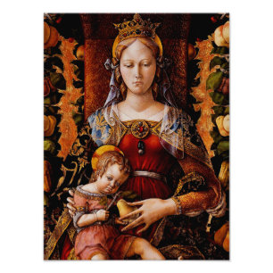 Impression Photo La Madonna della Candeletta Carlo Crivelli Art