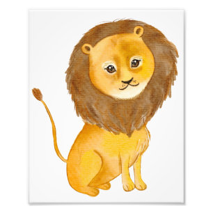 Impression Photo La main du roi lion dessinée