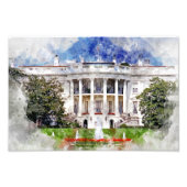 Impression Photo La Maison Blanche à Washington DC – Façade Sud (Devant)