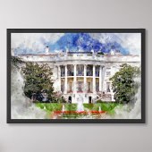 Impression Photo La Maison Blanche à Washington DC – Façade Sud