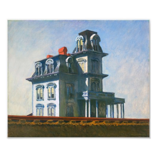 Impression Photo La Maison par le chemin de fer | Edward Hopper | (Devant)