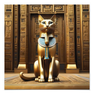 Impression Photo La Majesté intemporelle : Le chat Pharaon Égyptien