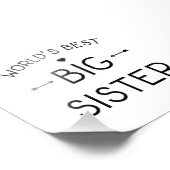 Impression Photo La meilleure grande soeur du monde (Coin)