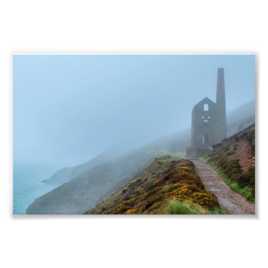 Impression Photo La Mine Tin De Wheal Coates. (Devant)