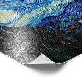 Impression Photo La nuit étoilée (1889) par Vincent Van Gogh (Coin)