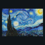 Impression Photo La nuit étoilée (1889) par Vincent Van Gogh<br><div class="desc">Célèbres peintres de tous les temps</div>