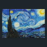 Impression Photo La nuit étoilée (1889) par Vincent Van Gogh<br><div class="desc">Célèbres peintres de tous les temps</div>