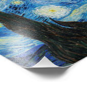 Impression Photo La nuit étoilée (1889) par Vincent Van Gogh (Coin)