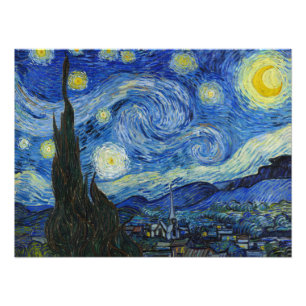 Impression Photo La nuit étoilée par Vincent van Gogh