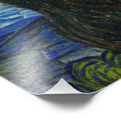 Impression Photo La nuit étoilée par Vincent van Gogh (Coin)