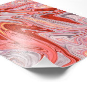 Impression Photo La peinture Abstraite de lave | Meilleur chef-d'oe (Coin)