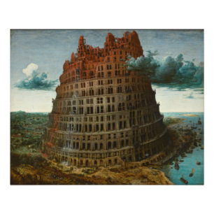 Impression Photo La petite tour de Babel par Pieter Bruegel