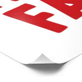 Impression Photo La peur de la chute : une conception typographique (Coin)