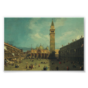 Impression Photo La Place Saint-Marc par Canaletto