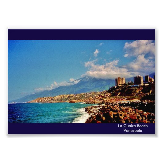 Impression Photo La plage de La Guaira (Devant)